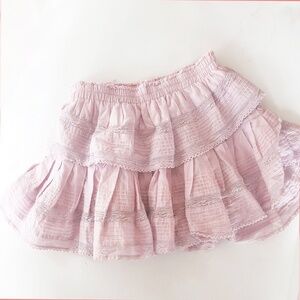 Loveshackfancy Ruffle Mini Skirt